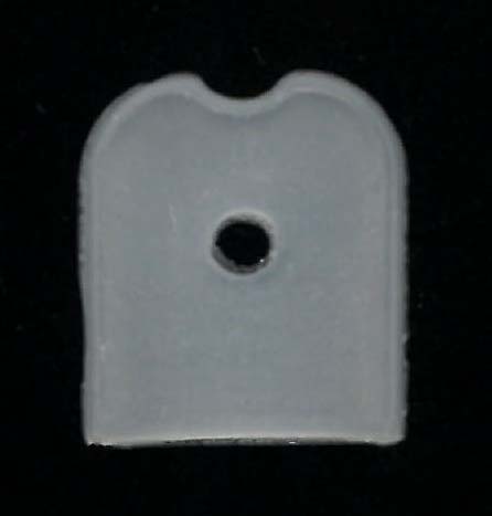 END STOP - 12mm SOFT - WHITE